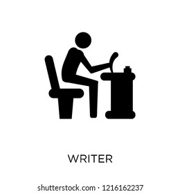 Writer icon. Writer symbol design from Professions collection. Simple element vector illustration on white background.