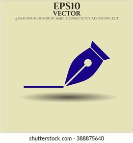 Ilustración vectorial de icono de Writer