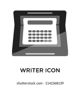 Writer icon vector isolated on white background for your web and mobile app design, Writer logo concept