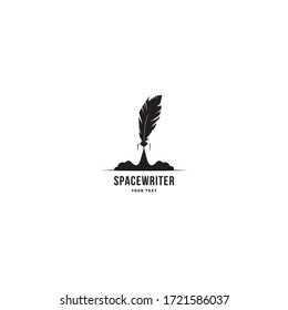 Writer сreative idea logo design
