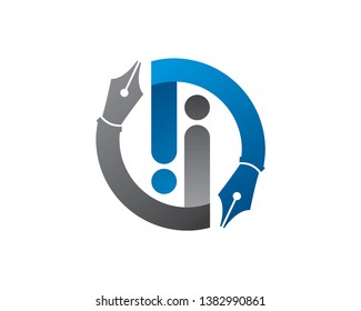 Writer Logo Template, Icon, Symbol