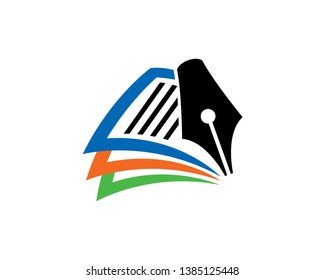 Writer Logo Template, Icon, Symbol - Vector