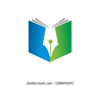 Writer Logo Template, Icon, Symbol