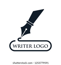 Writer logo trendy style template