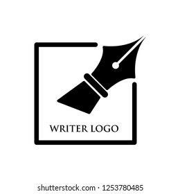 Writer logo trendy style template