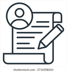 Vektorgrafik des Writer-Gliederungssymbols