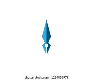 Writer pen Logo template Vector illustration