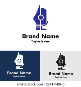 
Writer podcast app logo design
