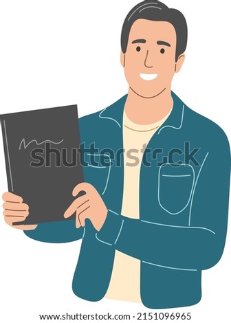 The writer presents a new book.