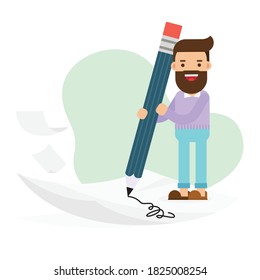 professioneller Schreibtext auf Papieren