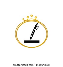 Writer symbol. Pen Logo design