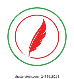 Escritor icono de moda hábil Ilustración vectorial abstracta colorido diseño de obras de arte