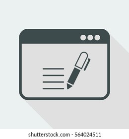 Writing application - Vector web icon