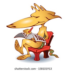 Writing armadillo