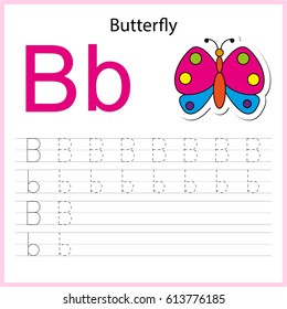 782 Tracing letter b Images, Stock Photos & Vectors | Shutterstock