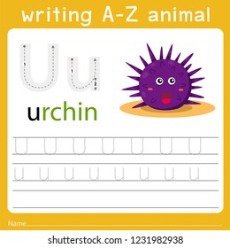writing a-z animal u
