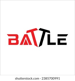 writing battle logo template, writing battle logo elements, writing battle vector