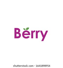 Writing Berry Logo Icon Vector