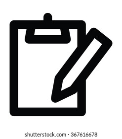 Writing Bold Line Vector Icon