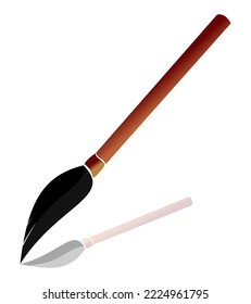 pincel de escritura para logotipo, icono, diseño