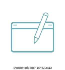 Writing data Document Analysis Research Icon