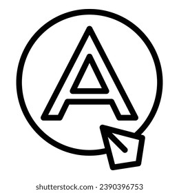 Writing digital book icon outline vector. Study education. Mobile media