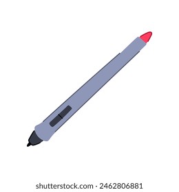 writing digital pen cartoon. technology ink, tablet note, drawing sketching writing digital pen sign. isolated symbol vector illustration