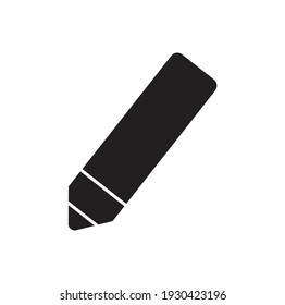 writing and edit icon, simple pencil shape concept