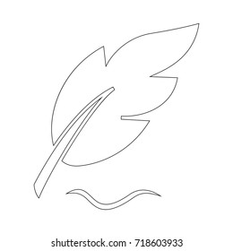 writing feather icon