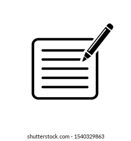 Writing feedback icon vector illustration