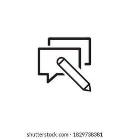 plantilla de diseño de iconos de vector de retroalimentación
