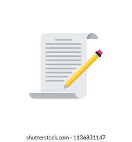 Writing flat icon.