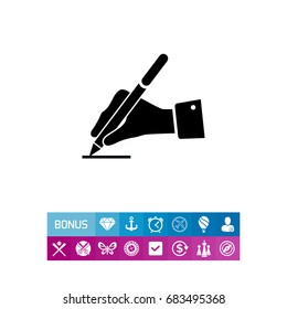 Writing hand