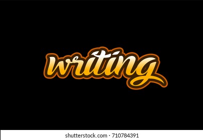 writing handwritten text on a black background