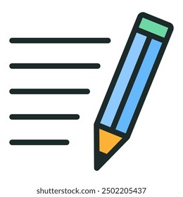 Writing icon. Icon about writing