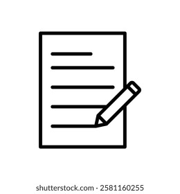 Writing icon Art design illustration