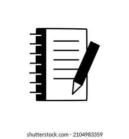 Icono de escritura en glifo plano negro, estilo relleno aislado en fondo blanco