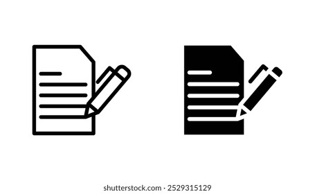 Writing icon concept. Stock vector