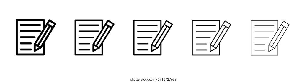 Icon Design, Logo, App, UI schreiben. Vektorgrafik, EPS