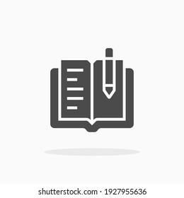 Writing icon. For  design, logo. Vector illustration.