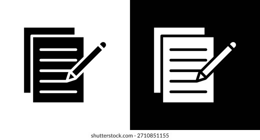 Colección de Vector de diseño de iconos de escritura.
