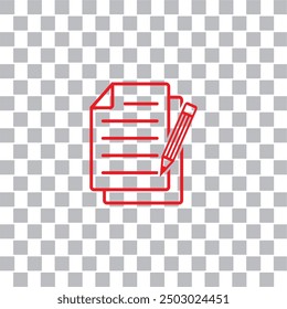 writing icon , document icon vector