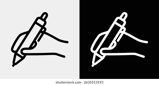 Writing icon for education, business, etc.