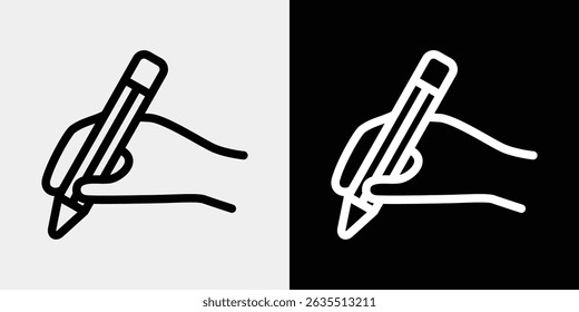Writing icon for education, business, etc.