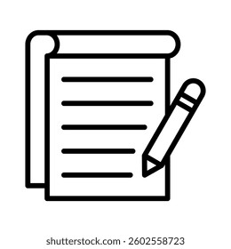 Writing Icon Element for Design