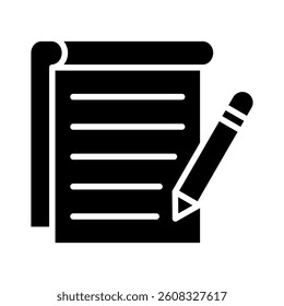 Writing Icon Element for Design