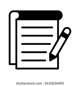 Writing Icon Element for Design