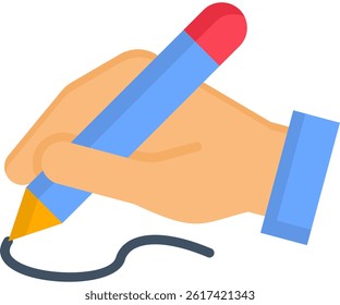 Writing Icon Flat Vector Illustration