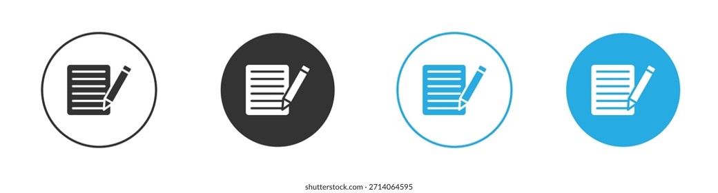 Icono de escritura. Plantilla de diseño de iconos gráficos