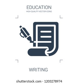 writing icon. high quality filled writing icon on white background. from education collection flat trendy vector writing symbol. use for web and mobile